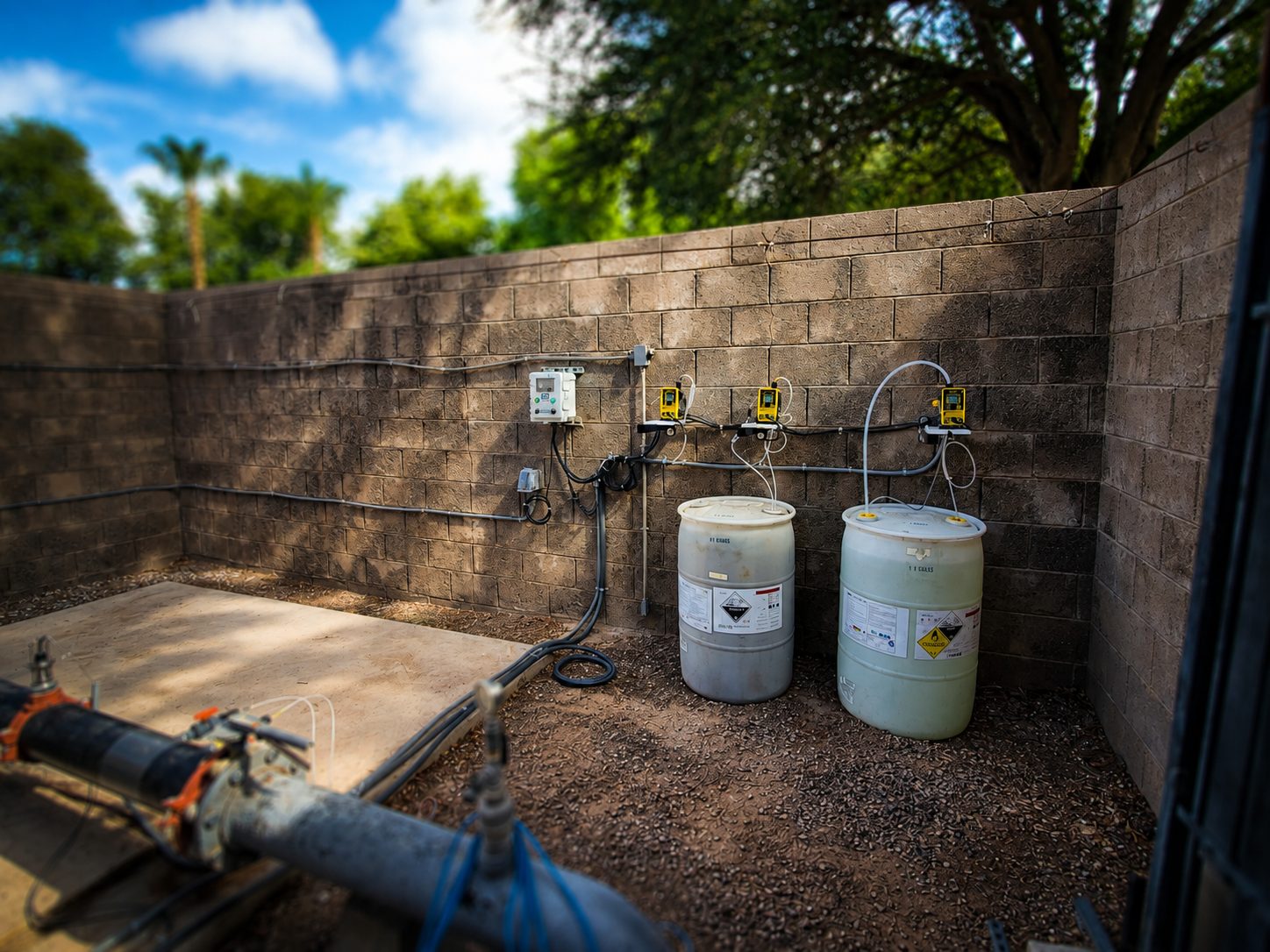 FS-1 chemigation system installed at a pump station